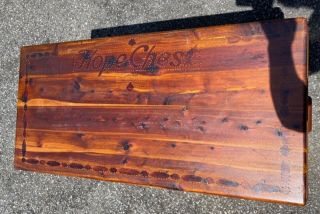 Antique The Red Cedar Chest Co.  Hope Chest blanket box 4