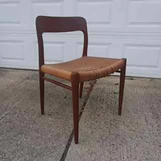 One Mid Century Niels Otto Moller For Jl Moller Model 75 Teak Dining Chair