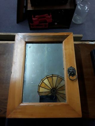Vintage Wood Mirror Medicine Cabinet
