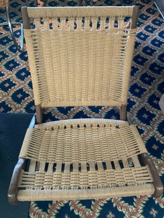 Vintage Folding Rope Lounge Chair - - Local Pickup In Pa Only