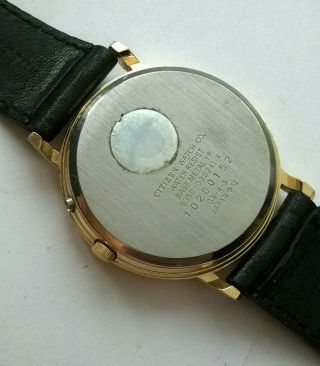 Vintage Citizen Elegance Triple Date Moonphase Goldplated Watch 6350 - G30241 K 3