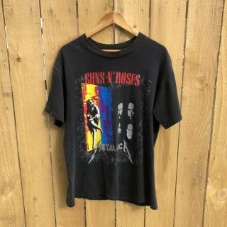 Metallica Guns N’ Roses 1992 Vintage Tour Shirt Size Large