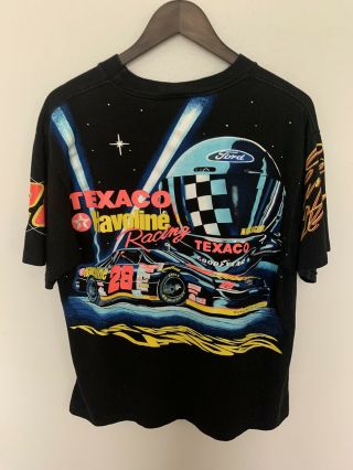 Vintage ERNIE IRVAN NASCAR Robert Yates Rocket T - Shirt All over print Size L 2