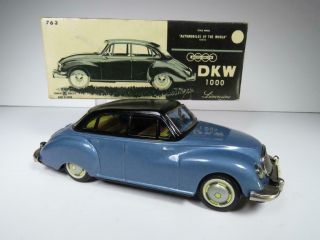 Vintage Bandai Japan Dkw 1000 Automobiles Of The World Series Tin Friction
