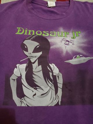 Vintage 90s Alien Workshop Dinosaur Jr R.  Biffle Art Skate Band Shirt L USA Made 2