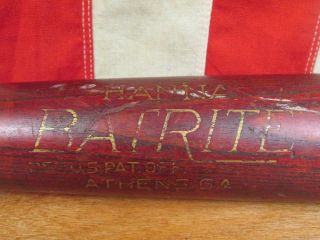 Vintage 1930s Hanna Batrite Wood Baseball Bat 