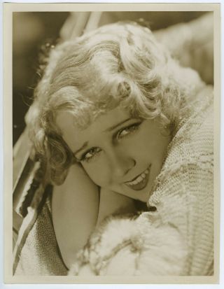 Anita Page George Hurrell Vintage 30s Large Hollywood Regency Glamour Photograph