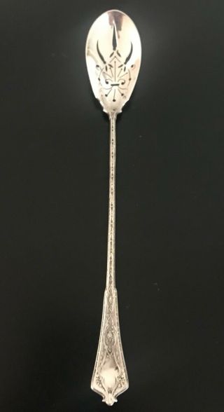 Tiffany & Co.  Sterling Pierced Olive Spoon Vintage Vgc 8.  25 “