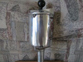 Vintage Par Aide Master Golf Ball Washer SILVER w/holes for towel holders NEAT 2