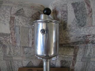 Vintage Par Aide Master Golf Ball Washer SILVER w/holes for towel holders NEAT 3