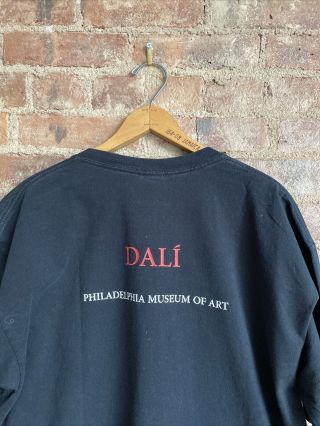 Vintage Salvador Dalí Philadelphia Museum Of Art Men’s Tee,  Sz Xl Usa 100 Cotto