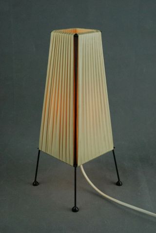 Mid Century Table Lamp Scandinavian Modern Atomic Age Vintage 1950s 60s 70s Era