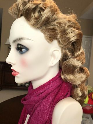 Adel Rootstein vintage hardcap mannequin wig 2