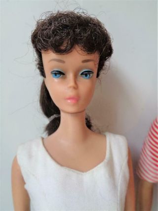 1962 Ponytail Barbie Doll 5 BRUNETTE in Pak Separates,  1 Ken Painted Hair 2