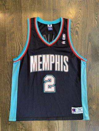 Vintage Jason Williams 2 Memphis Grizzlies Champion Jersey Size 44 Large L