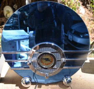 Vintage Crosley Collector Edition Cr37 Sparton Bluebird Mirror Radio