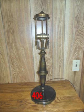 ANTIQUE PITTSBURGH LAMP BASE FOR REVERSE PAINTED LAMPS 3