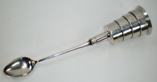 Vintage Napier Sterling Silver Cocktail Shot Measure Jigger Push Release