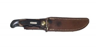 Vintage Schrade Walden Usa 410t Old Timer Hunting Knife With Sheath