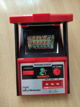 Vintage Nintendo Game Watch Panorama Screen Mario 