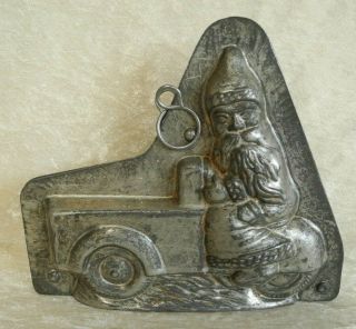 Old Antique Vintage Chocolate Mold Santa - Clause / Father Christmas Nordform