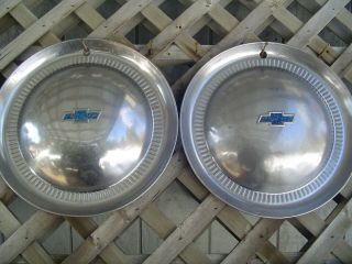 Two Vintage 1953 53 Chevrolet Chevy Impala Bel Air Nomad Wheel Covers Hubcaps
