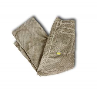 Vintage Jnco Smoke Stacks 179 Khaki Corduroy Wide Leg Pants Trousers Sz 34 (33)