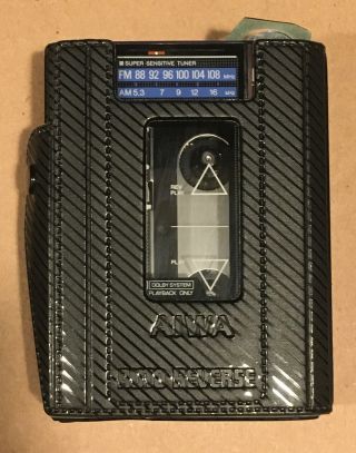 Vintage Aiwa Hs - J400 Am/fm Radio Cassette Player/recorder Walkman As - Is 4 Parts