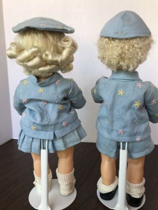 Vintage 10” Tiny Terri Lee & Tiny Jerri Lee Twins in Matching Outfits 2