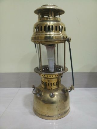 Vintage Milan Light Oil Kerosene Petromax Brass Lantern 400 Cp 500 Cp