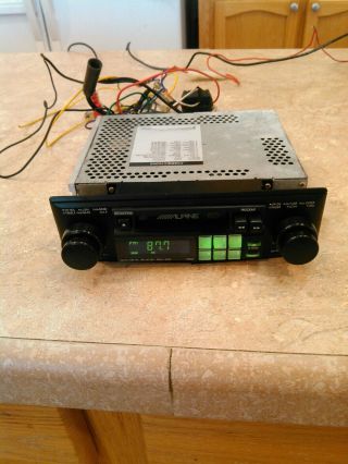 Vintage Old School Car Radio/stereo Cassette Alpine 7502 And
