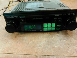 Vintage Old School Car Radio/Stereo Cassette ALPINE 7502 and 2