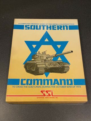 Southern Command Ssi Apple Ii Plus Iie 2 Vintage Computer War Strategy Game