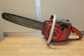 Vintage Homelite Xl Automatic Chainsaw Runs & Cuts,  Great To Restore