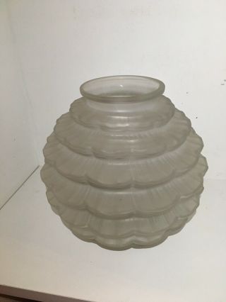 Antique Vintage glass Decor vase 1930’ - 1940’s Made in France. 3