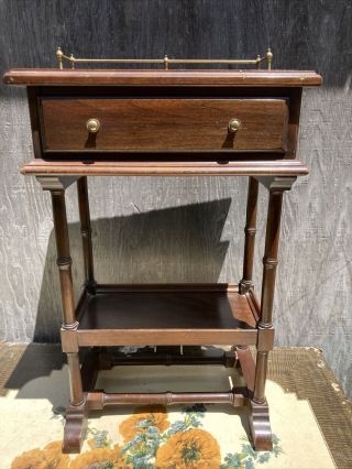 Ethan Allen Georgian Court Cordial Telephone Stand With Drawer 11 - 3006