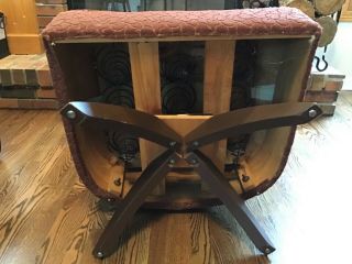 Mid Century Modern Kroehler Swivel Slipper Chair Upholstery 6