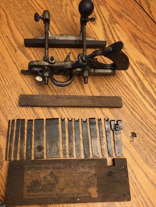Vintage Stanley No.  45 Plane & Box Cutters Collectible Usa