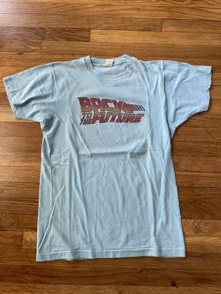 Vintage Back To The Future T Shirt 1985 Movie Promo Size L