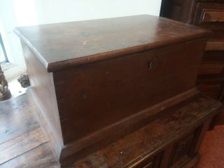 Antique Pine Welsh Coffer Bach Candle Box