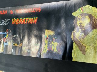 Vtg Bob Marley & The Wailers Rastaman Vibration Island Records Poster