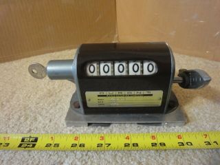 Vintage Durant Model 5 - H - 12 - R Production Counter,  Mechanical Counter,  Nos