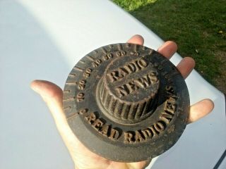 Vintage Radio News Cast Iron 1920 