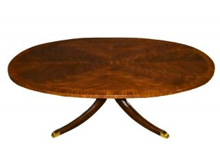 Vintage Drexel Heritage Inlaid Banded Mahogany Trad.  Style Coffee Table 48x30