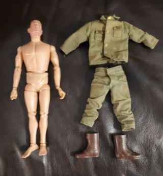Vintage Hasbro 1964 Gi Joe Action Soldier 7500 Figure W/uniform And Brown Boots
