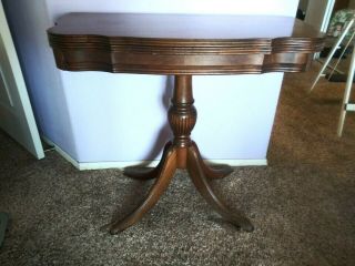 Mahogany Flip Top Card Game Table Console Antique Vintage 32 " X 32 "