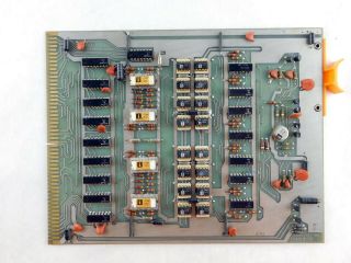 Vintage Computer Omnitext Phototypesetting Circuit Board / Card Ceramic Chips