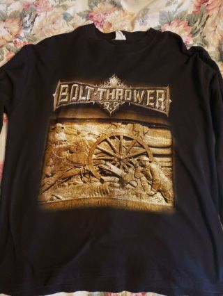 Vintage Bolt Thrower Shirt Longsleeve 2006 Tour Xl Cannibal Corpse Obituary