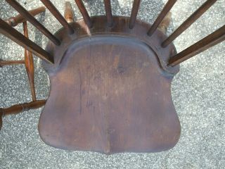 2 Antique Paine Furniture Co.  Hoop - Back Windsor Chairs Farmhouse Folk 2