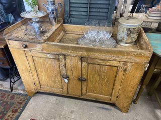 Antique Late 19th Century Chippy Paint Dry Sink